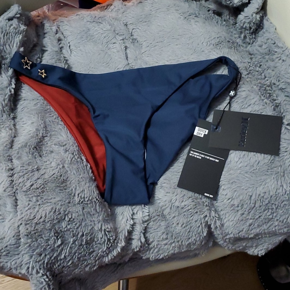 NWT Hurley bathing Suit bottoms Sz S